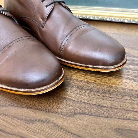 Mens ASTON GREY Ian Cap Toe Oxford Chestnut sz 13 - Picture 5 of 16